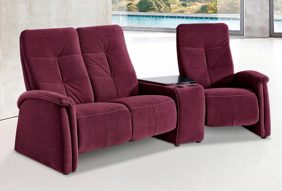 Exxpo sofa fashion 3-zitsbank Tivoli bioscoopsofa met tafelblad en opbergruimte comfortabel