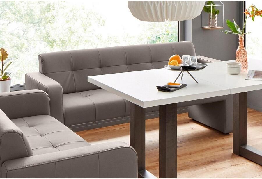 Exxpo sofa fashion Bank Barista keukenbank met comfortabele zithoogte van 49 cm geweldige detailafwerking vrij in de ruimte te plaatsen