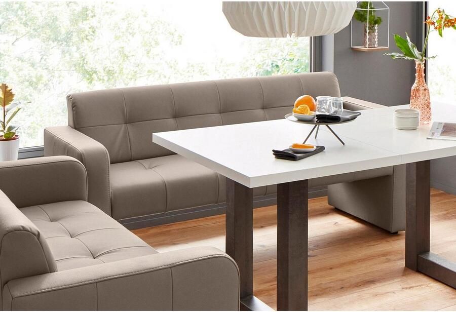 Exxpo sofa fashion Bank Barista keukenbank met comfortabele zithoogte van 49 cm geweldige detailafwerking vrij in de ruimte te plaatsen