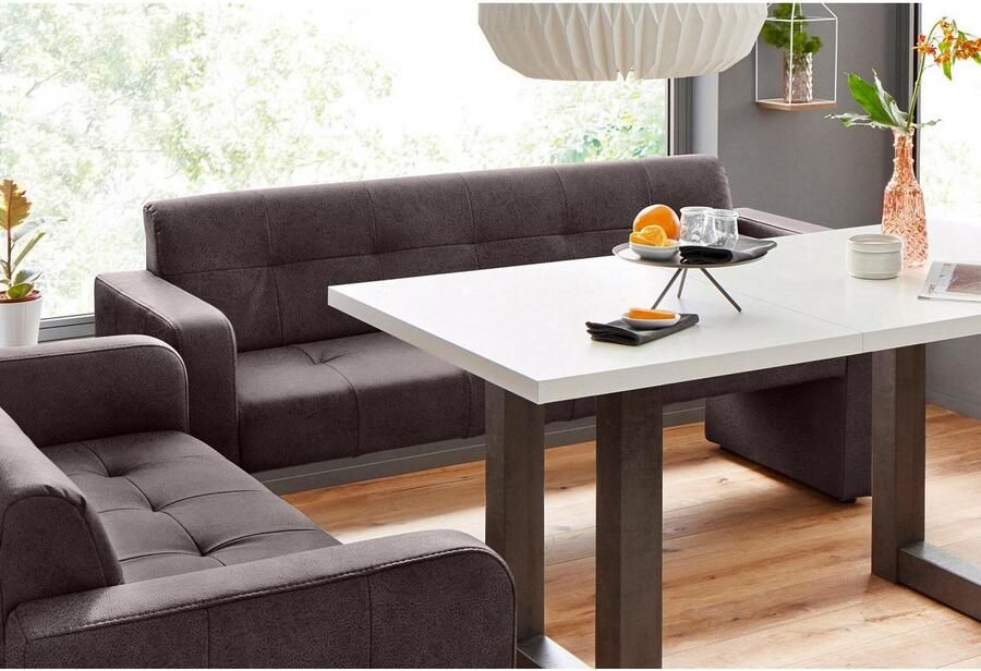 Exxpo sofa fashion Bank Barista keukenbank met comfortabele zithoogte van 49 cm geweldige detailafwerking vrij in de ruimte te plaatsen