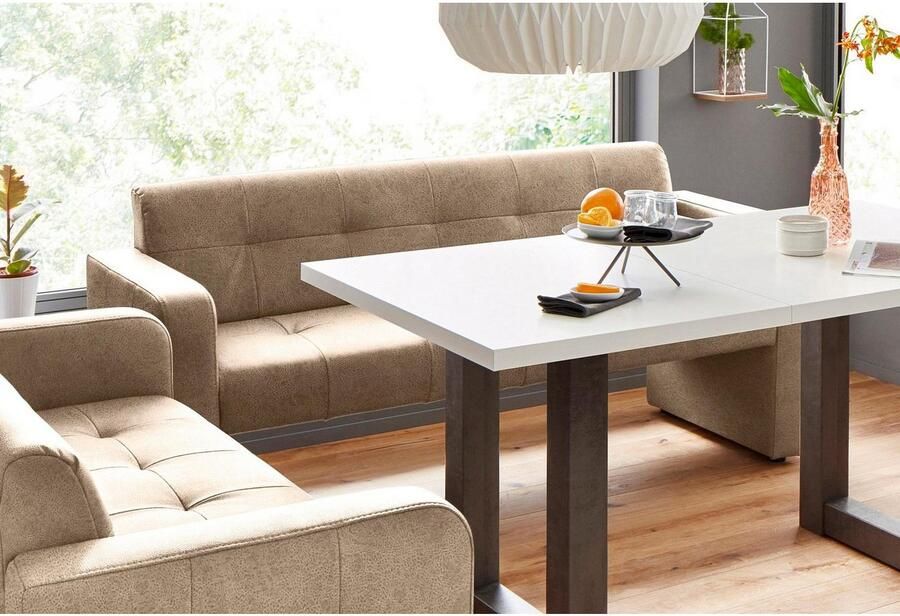 Exxpo sofa fashion Bank Barista keukenbank met comfortabele zithoogte van 49 cm geweldige detailafwerking vrij in de ruimte te plaatsen