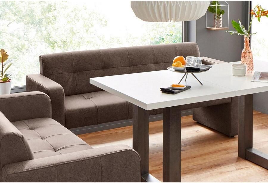 Exxpo sofa fashion Bank Barista keukenbank met comfortabele zithoogte van 49 cm geweldige detailafwerking vrij in de ruimte te plaatsen