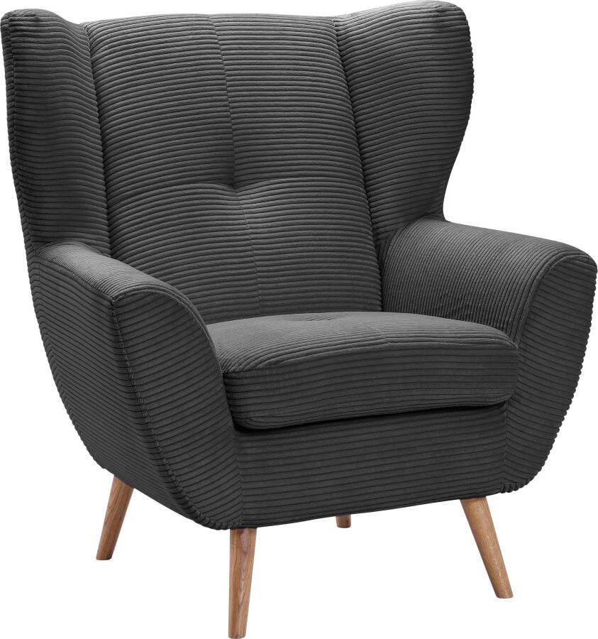 Exxpo sofa fashion Fauteuil ALVESTA oortstoel loungesofa met hoog zitcomfort