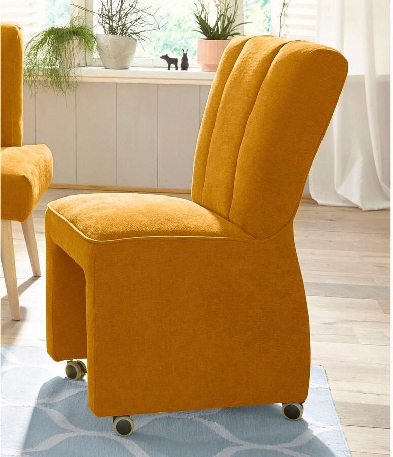 Exxpo sofa fashion Fauteuil Costa loungestoel hoge rugleuningstoel op wielen comfortabele zithoogte 53cm