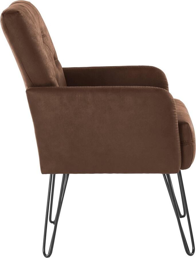 Exxpo sofa fashion Fauteuil Doppio loungesessel met designonderstel comfortabel en elegant