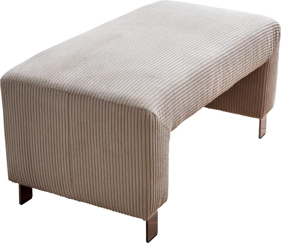 Exxpo sofa fashion Hocker Intenso poef modern keuze uit leer of textiel hoge bodemvrijheid vrij in de ruimte te plaatsen hoog zitcomfort