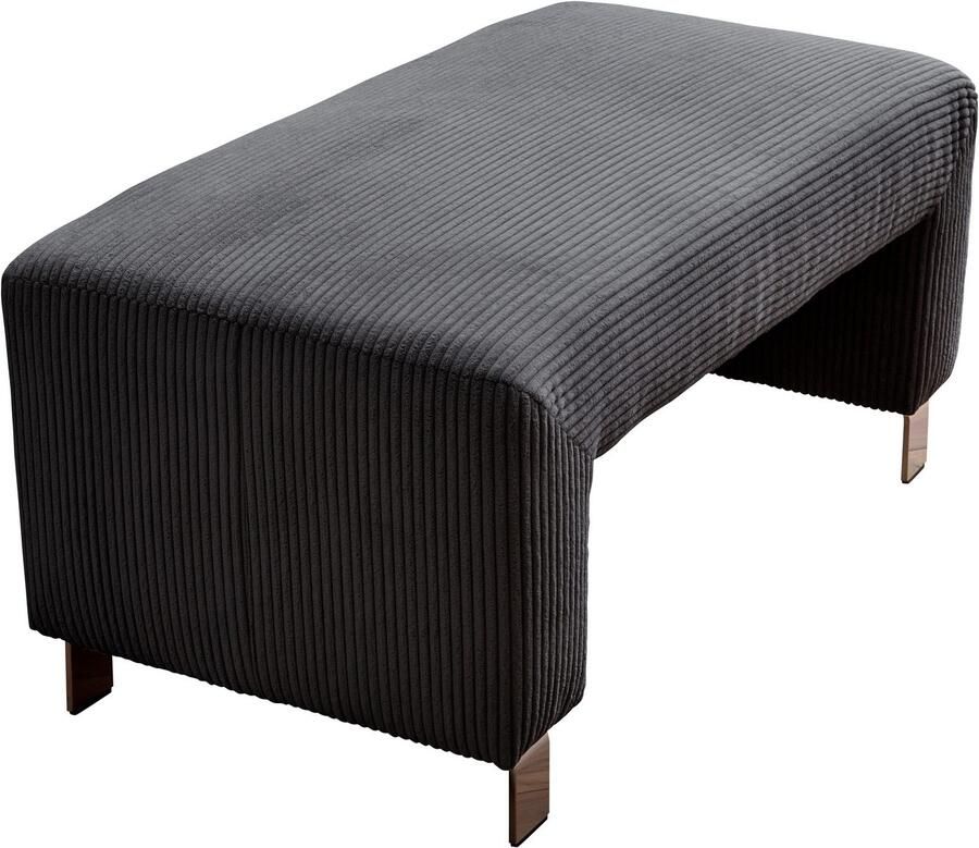 Exxpo sofa fashion Hocker Intenso poef modern keuze uit leer of textiel hoge bodemvrijheid vrij in de ruimte te plaatsen hoog zitcomfort