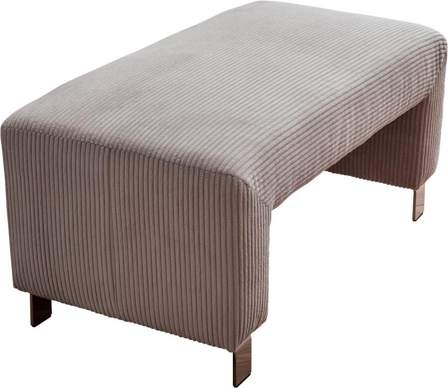 Exxpo sofa fashion Hocker Intenso poef modern keuze uit leer of textiel hoge bodemvrijheid vrij in de ruimte te plaatsen hoog zitcomfort