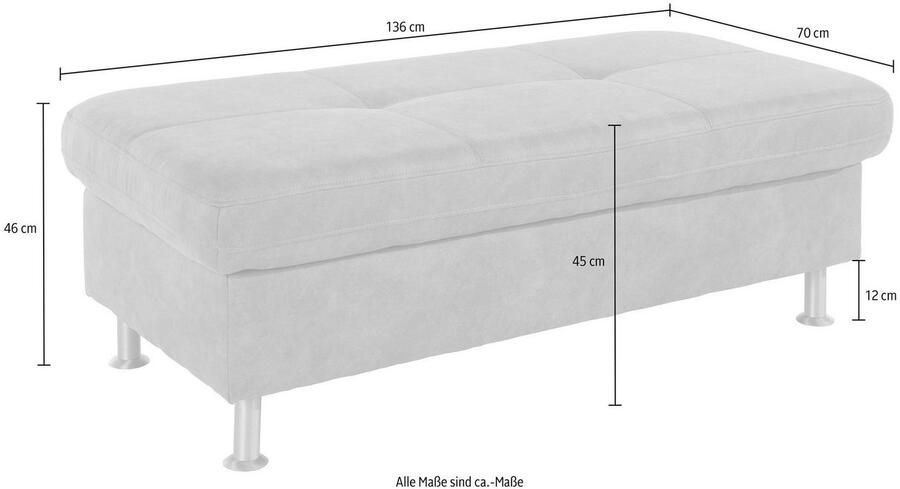Exxpo sofa fashion Hocker Maretto Bankhocker met geweldig zitcomfort