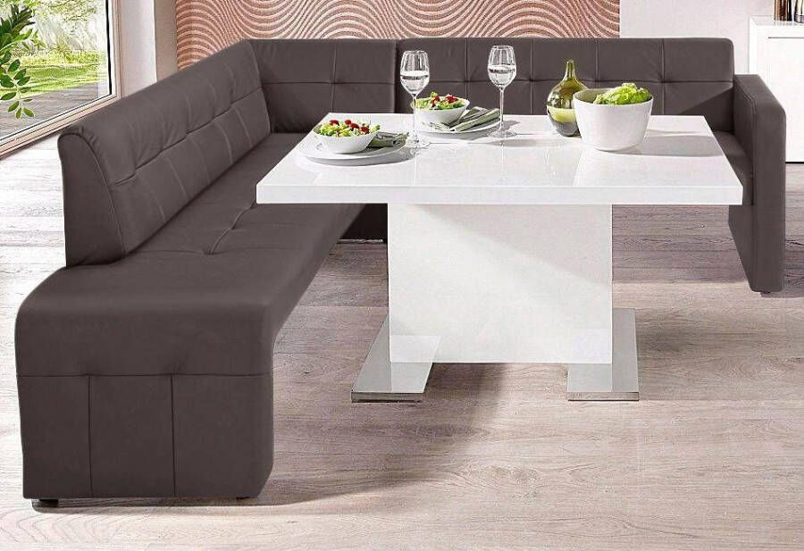Exxpo sofa fashion Hoekbank Barista moderne zit- en rugverwerking vrij in de ruimte te plaatsen
