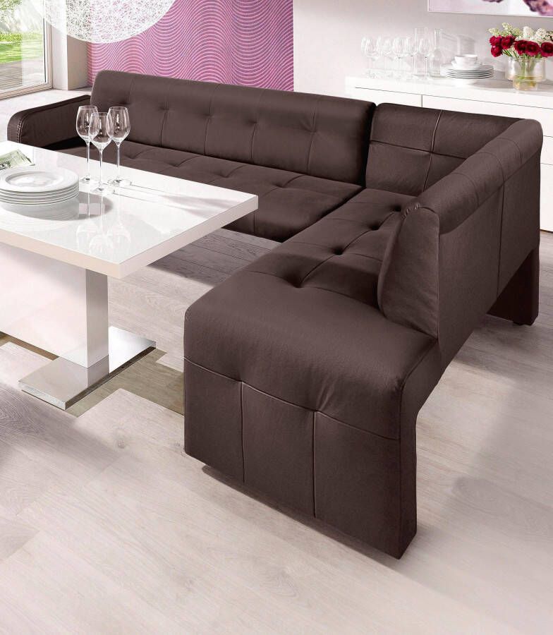 Exxpo sofa fashion Hoekbank Barista moderne zit- en rugverwerking vrij in de ruimte te plaatsen