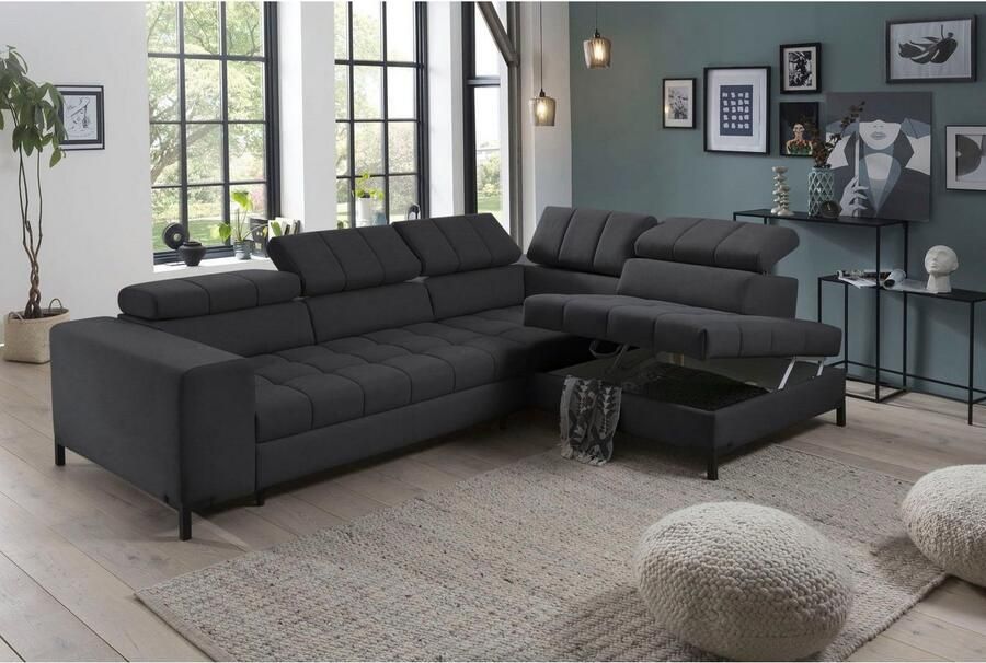 Exxpo sofa fashion Hoekbank Bocco hoogwaardige afwerking geweldig zitcomfort comfortabel L-vorm