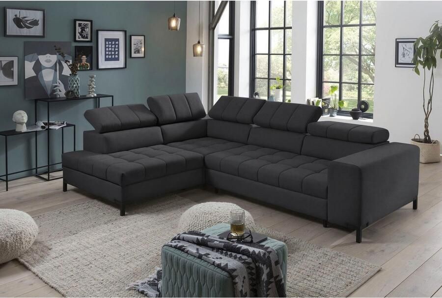 Exxpo sofa fashion Hoekbank Bocco hoogwaardige afwerking geweldig zitcomfort comfortabel L-vorm