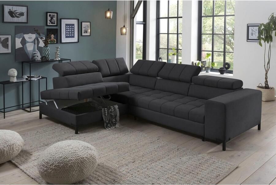 Exxpo sofa fashion Hoekbank Bocco hoogwaardige afwerking geweldig zitcomfort comfortabel L-vorm