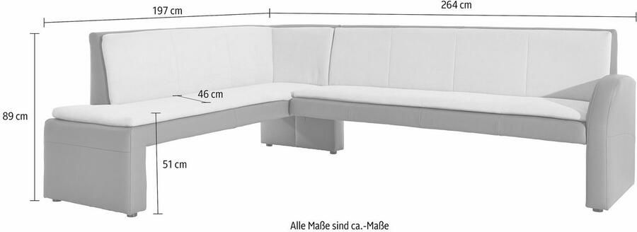 Exxpo sofa fashion Hoekbank Cortado elegant en modern met hoog zitcomfort hoge bodemvrijheid mooie detailverwerking optioneel leren bekleding