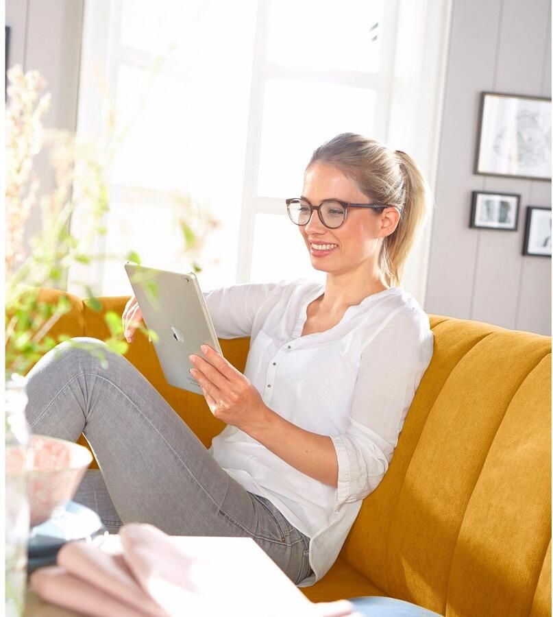 Exxpo sofa fashion Hoekbank Costa moderne rugstikking comfortabel en elegant hoge houten voet