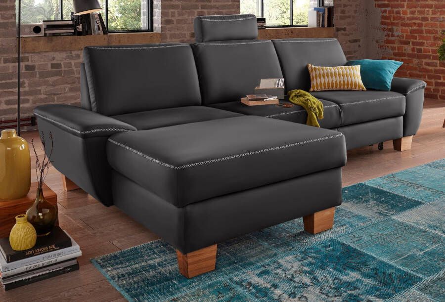 Exxpo sofa fashion Hoekbank Croma hoogwaardige detailverwerking met contrastnaad L-vorm
