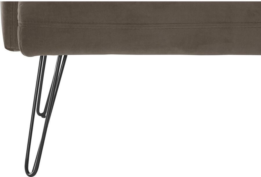 Exxpo sofa fashion Hoekbank Doppio Chesterfield look comfortabel en handig hoge designvoeten