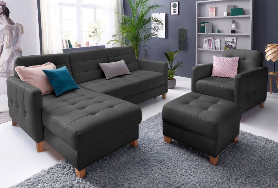 Exxpo sofa fashion Hoekbank Elio compact en comfortabel handig en tijdloos design L-vorm