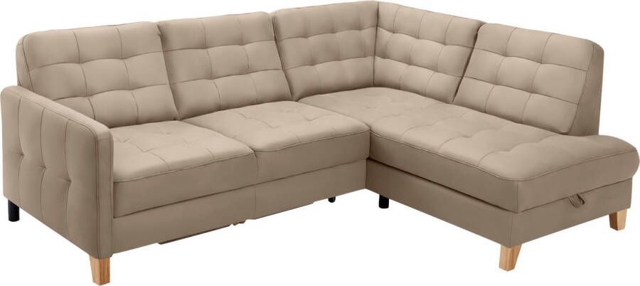 Exxpo sofa fashion Hoekbank Elio L-vorm naar keuze met slaapfunctie en bedkist