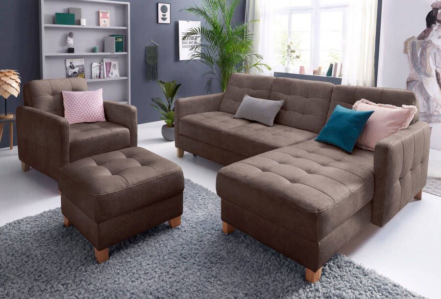 Exxpo sofa fashion Hoekbank Elio optioneel met bedfunctie