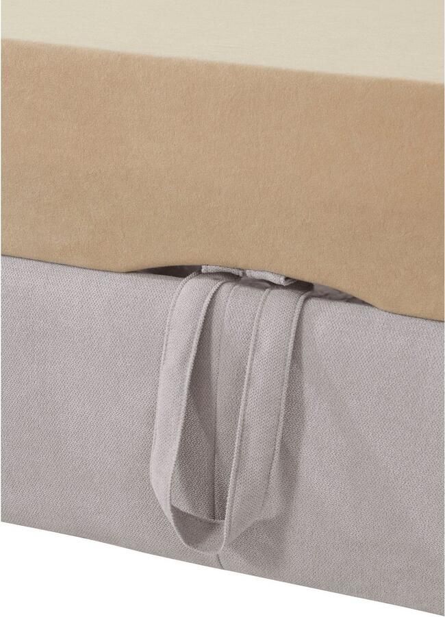 Exxpo sofa fashion Hoekbank Enya uitgebreide afwerking hoog zitcomfort comfortabel L-vorm inclusief verstelbare hoofdsteun naar keuze met slaapfunctie en bedkist