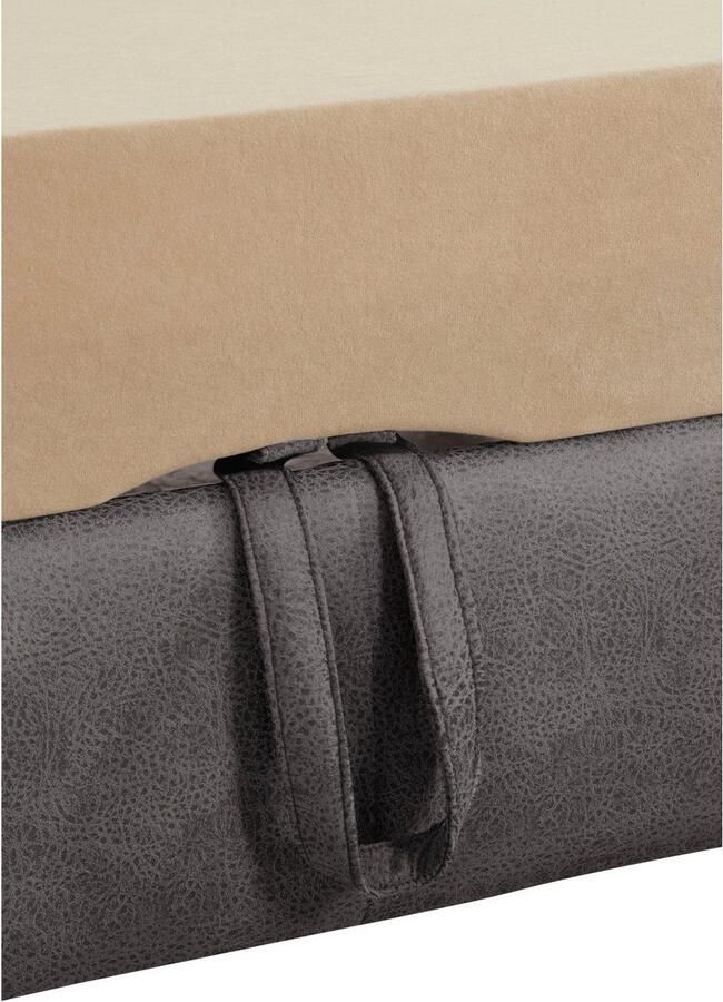 Exxpo sofa fashion Hoekbank Enya uitgebreide afwerking hoog zitcomfort comfortabel L-vorm inclusief verstelbare hoofdsteun naar keuze met slaapfunctie en bedkist