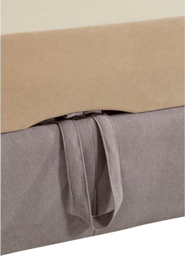 Exxpo sofa fashion Hoekbank Enya uitgebreide afwerking hoog zitcomfort comfortabel L-vorm inclusief verstelbare hoofdsteun naar keuze met slaapfunctie en bedkist