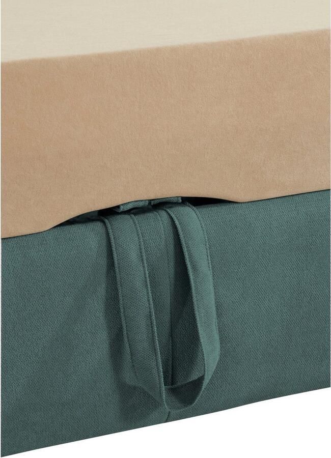 Exxpo sofa fashion Hoekbank Enya uitgebreide afwerking hoog zitcomfort comfortabel L-vorm inclusief verstelbare hoofdsteun naar keuze met slaapfunctie en bedkist