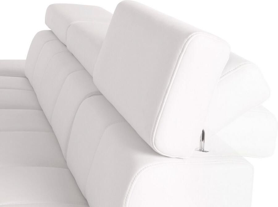 Exxpo sofa fashion Hoekbank Fiji hoogwaardige afwerking in zitting en rug L-vorm comfortabel door hoofd- en armverstelling optioneel met bedfunctie