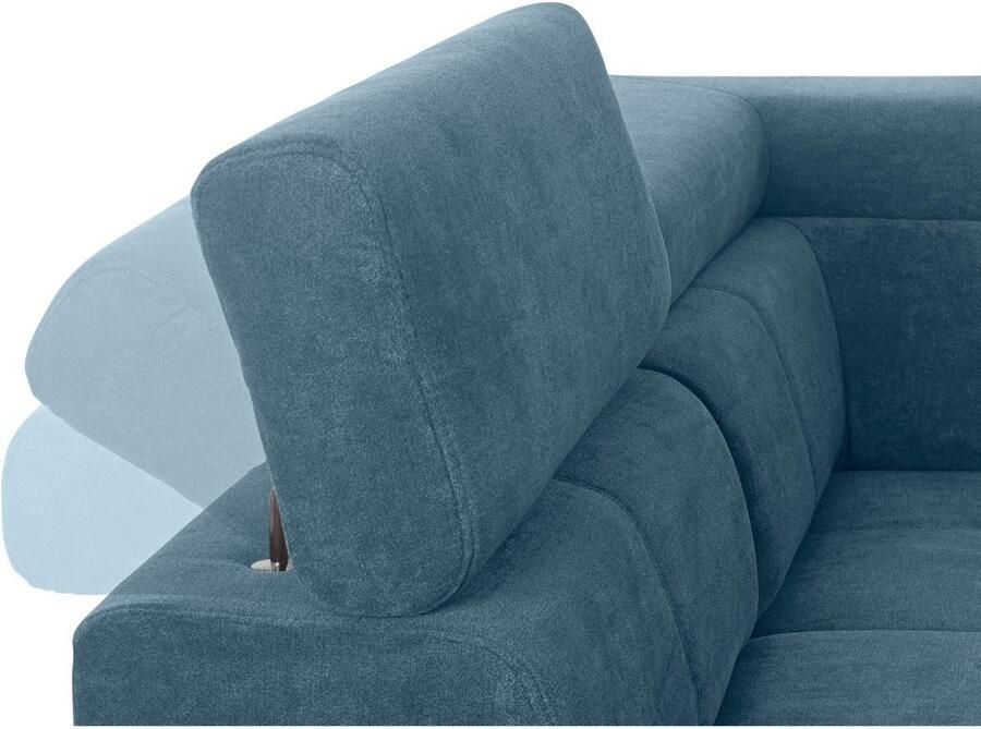 Exxpo sofa fashion Hoekbank Fiji L-vorm met verstelbare hoofdsteun resp. rugleuning naar keuze met slaapfunctie