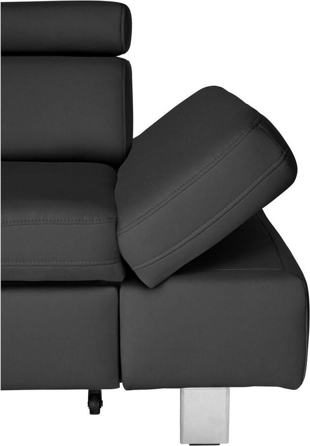 Exxpo sofa fashion Hoekbank Fiji L-vorm met verstelbare hoofdsteun resp. rugleuning naar keuze met slaapfunctie