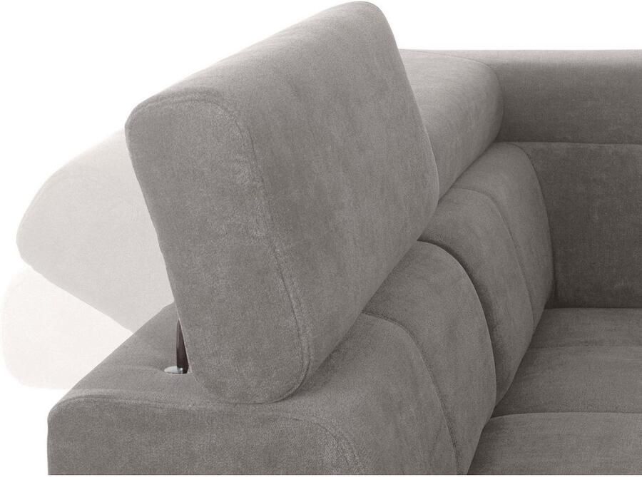 Exxpo sofa fashion Hoekbank Fiji L-vorm met verstelbare hoofdsteun resp. rugleuning naar keuze met slaapfunctie