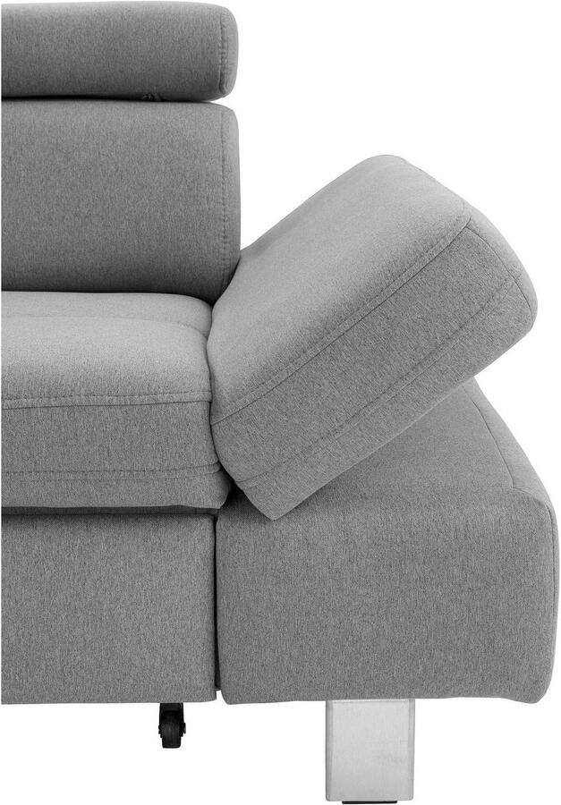 Exxpo sofa fashion Hoekbank Fiji L-vorm met verstelbare hoofdsteun resp. rugleuning naar keuze met slaapfunctie