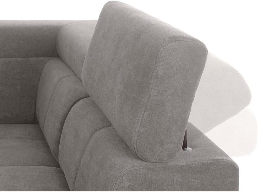 Exxpo sofa fashion Hoekbank Fiji L-vorm met verstelbare hoofdsteun resp. rugleuning naar keuze met slaapfunctie