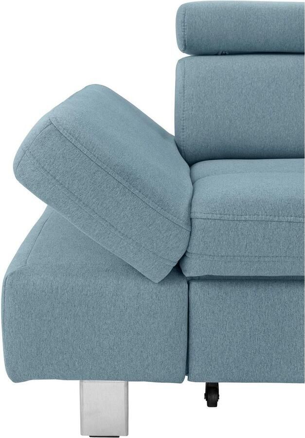 Exxpo sofa fashion Hoekbank Fiji L-vorm met verstelbare hoofdsteun resp. rugleuning naar keuze met slaapfunctie