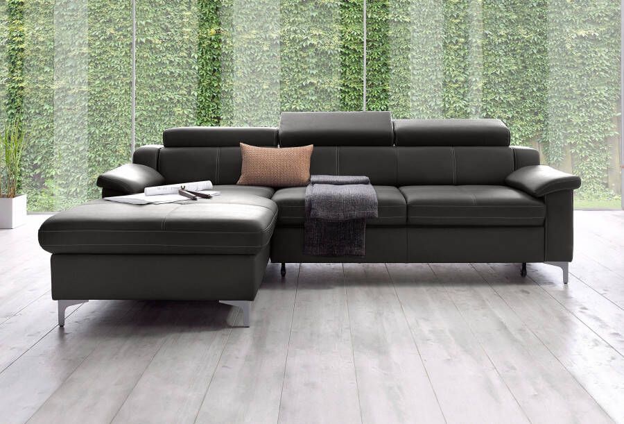 Exxpo sofa fashion Hoekbank Florence met hoofdeindeverstelling optioneel bedfunctie l-vorm