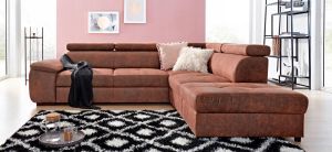 Exxpo sofa fashion Hoekbank inclusief hoofd- resp. verstelbare rugleuning naar keuze met slaapfunctie en bedkist