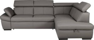 Exxpo sofa fashion Hoekbank inclusief hoofdbord en verstelbare armleuning naar keuze met slaapfunctie en bedkist