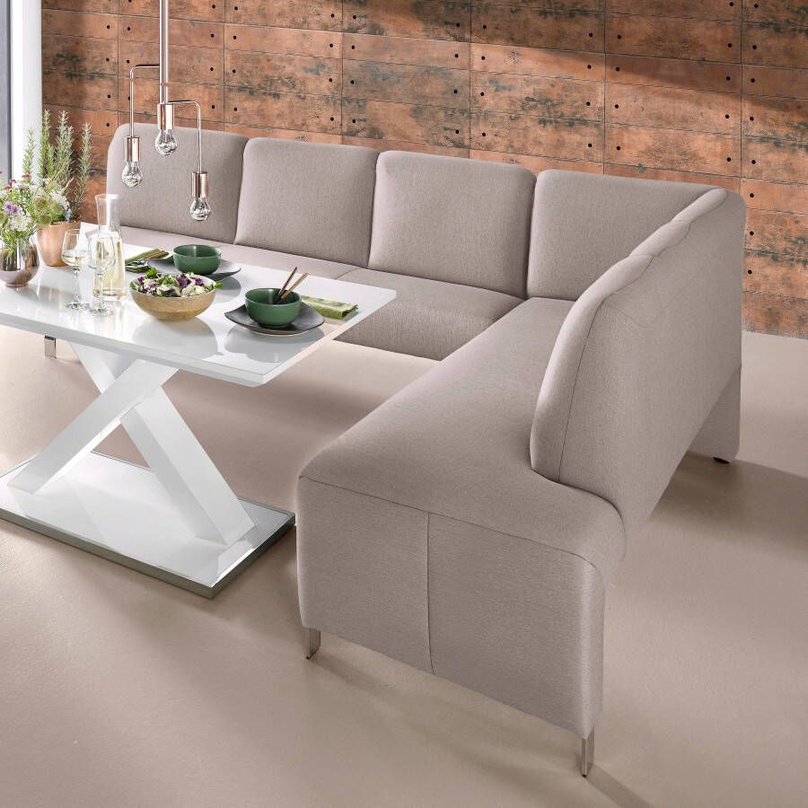 Exxpo sofa fashion Hoekbank Intenso hoge bodemvrijheid vrij in de ruimte te plaatsen hoog zitcomfort