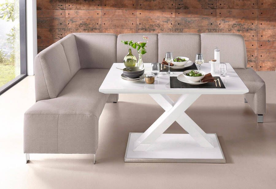 Exxpo sofa fashion Hoekbank Intenso hoge bodemvrijheid vrij in de ruimte te plaatsen hoog zitcomfort