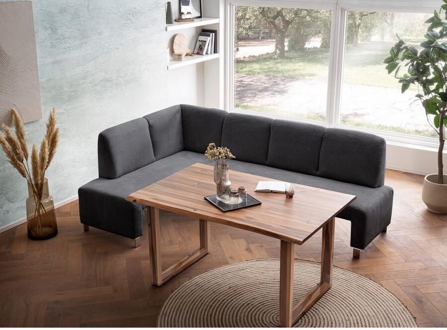 Exxpo sofa fashion Hoekbank Intenso veel bekledingsstoffen Cord leer structuur 244 157 cm (B D)
