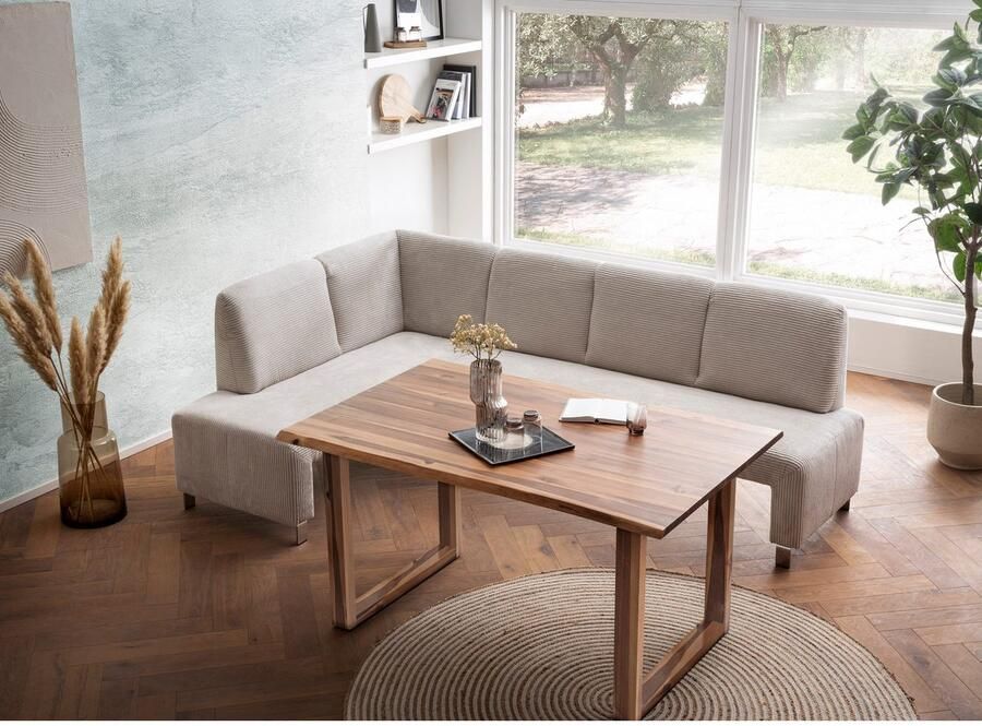Exxpo sofa fashion Hoekbank Intenso veel bekledingsstoffen Cord leer structuur 244 157 cm (B D)