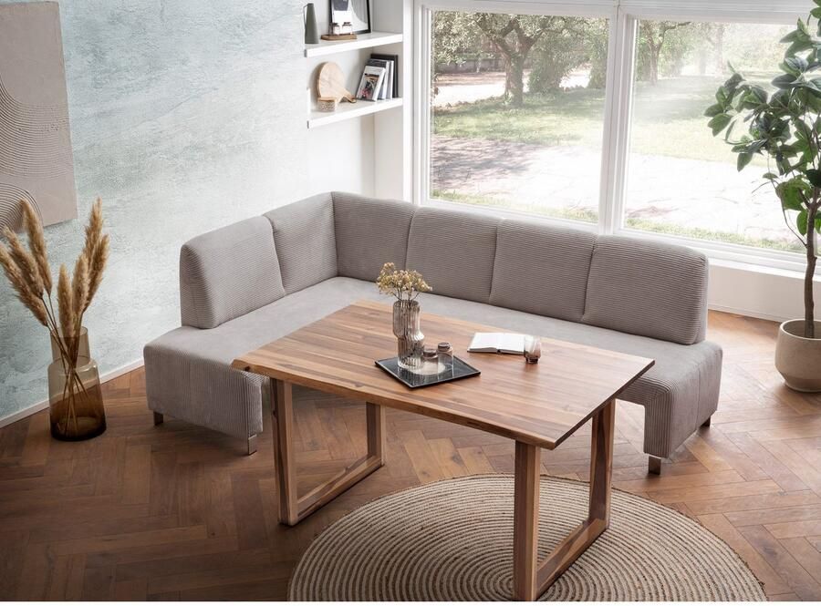Exxpo sofa fashion Hoekbank Intenso veel bekledingsstoffen Cord leer structuur 244 157 cm (B D)
