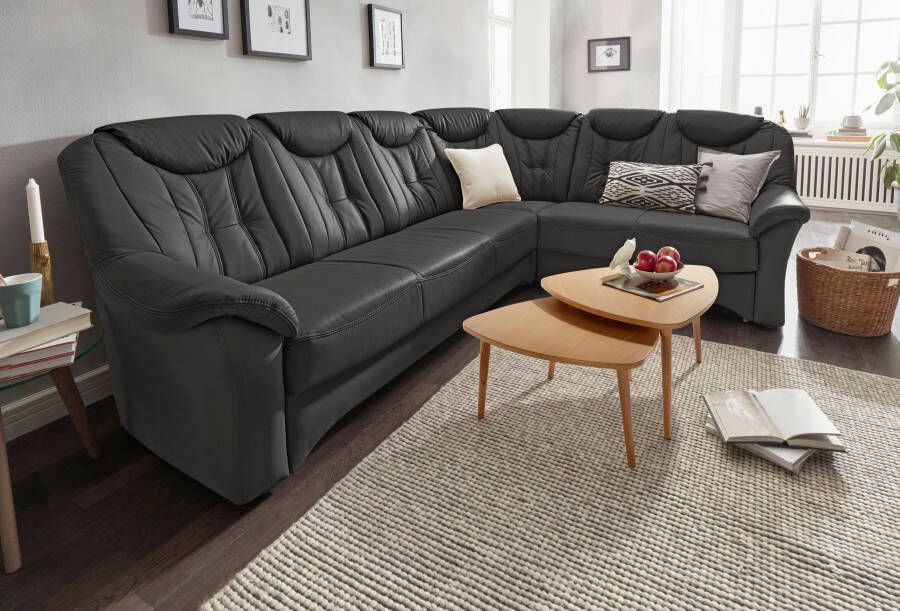 Exxpo sofa fashion Hoekbank Isabel klassiek moderne hoge rugleuning voor meer comfort L-vorm