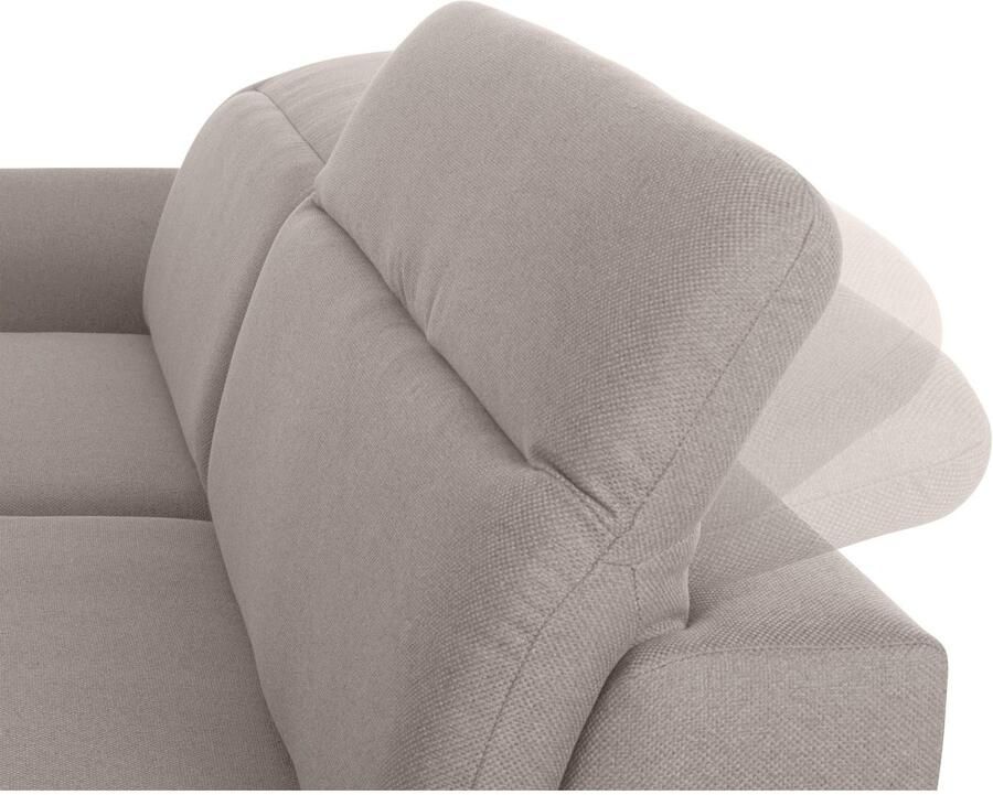 Exxpo sofa fashion Hoekbank Kyoto incl. hoofd- en armleuningverstelling hoog zitcomfort keuze met bedfunctie en bedlade hoogwaardige bekleding l-vorm