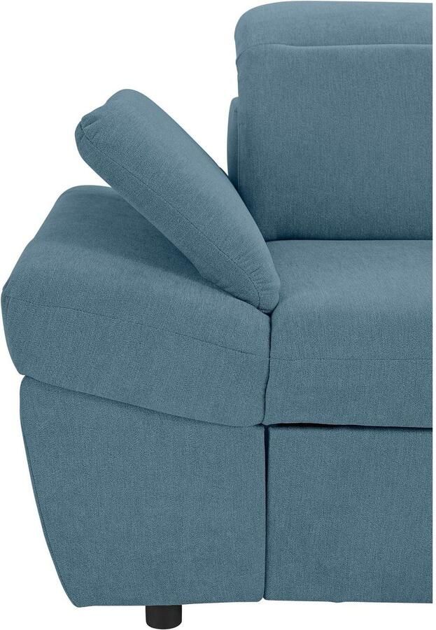 Exxpo sofa fashion Hoekbank Kyoto incl. hoofd- en armleuningverstelling hoog zitcomfort keuze met bedfunctie en bedlade hoogwaardige bekleding l-vorm