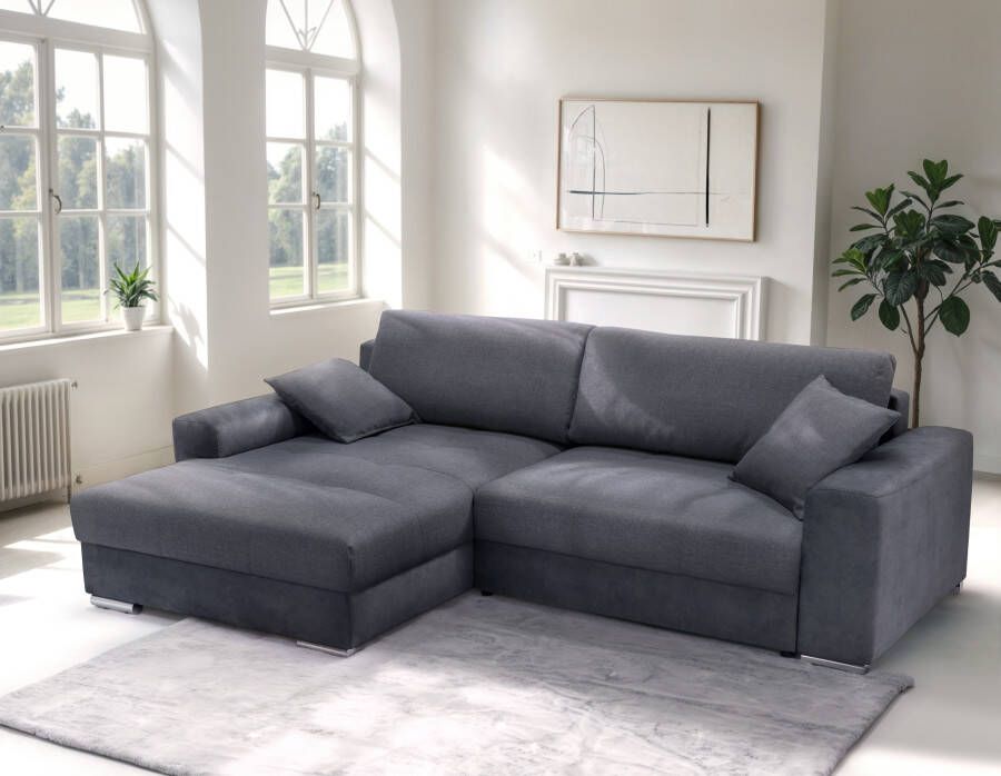 Exxpo sofa fashion Hoekbank Larnaca incl. bedfunctie en opbergruimte comfortabel en gezellig