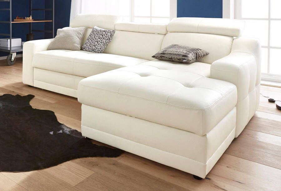 Exxpo sofa fashion Hoekbank LOTOS met hoofd- of rugleuningverstelling naar keuze met slaapfunctie