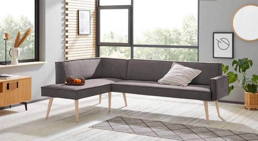 Exxpo sofa fashion Hoekbank Lungo hoogwaardige detailverwerking vrij in de ruimte te plaatsen
